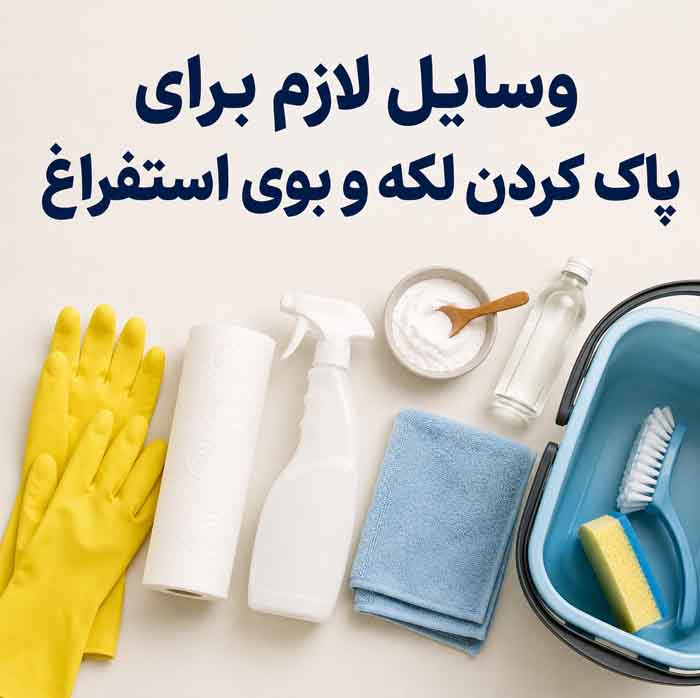 وسایل لازم برای پاک کردن لکه و بوی استفراغ