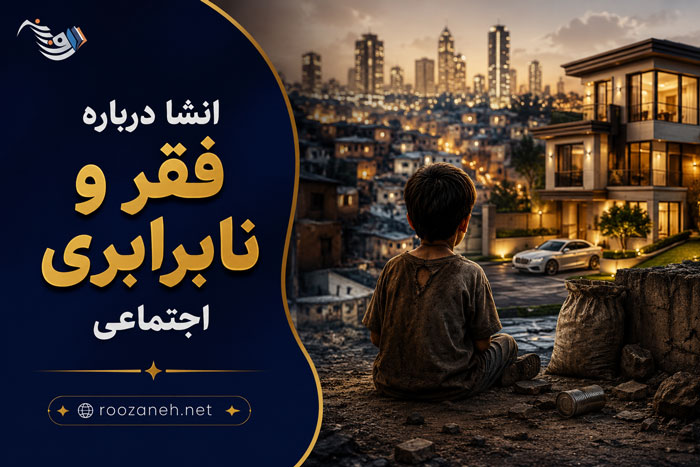 انشا درباره فقر و نابرابری اجتماعی / نگارشهای اختصاصی برای دانش آموزان 1 انشا درباره فقر و نابرابری اجتماعی / نگارشهای اختصاصی برای دانش آموزان