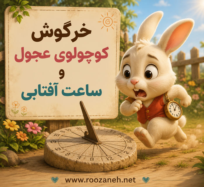 قصه برای کودکان بیش فعال (داستانهای رواندرمانی و آموزنده قشنگ) 8 خرگوش کوچولوی عجول و ساعت آفتابی