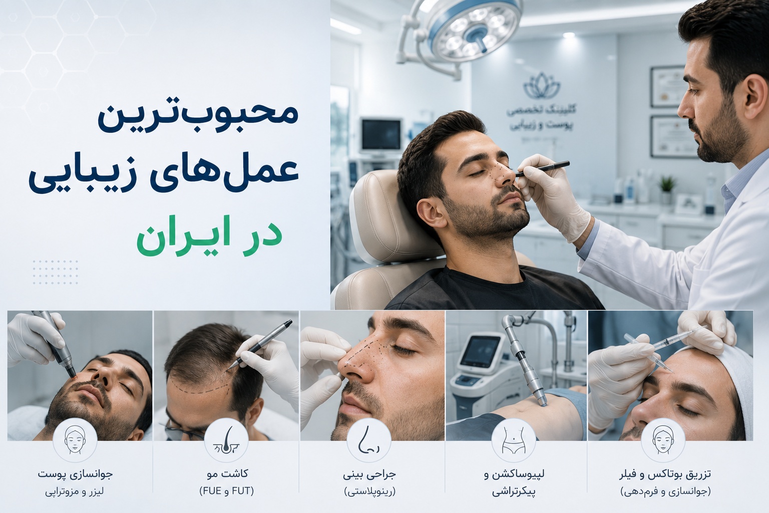 محبوبترین عملهای زیبایی در ایران 1 محبوبترین عملهای زیبایی در ایران