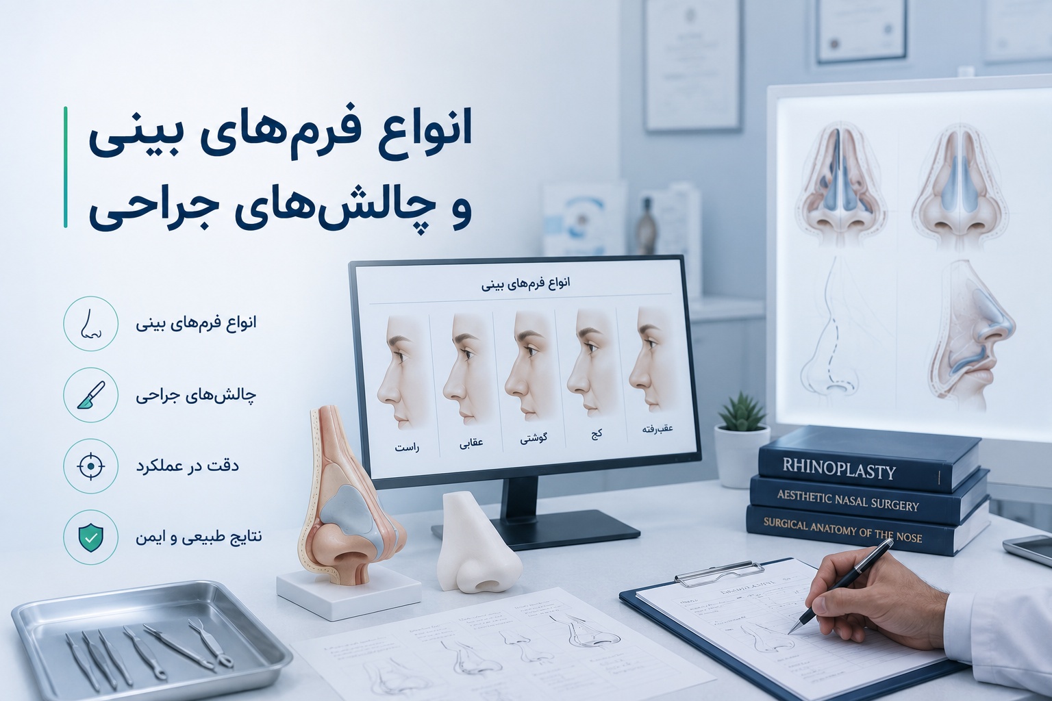 محبوبترین عملهای زیبایی در ایران 2 جراحی بینی (Rhinoplasty): پایتخت جراحی بینی جهان