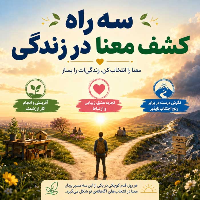 سه راه کشف معنا در زندگی