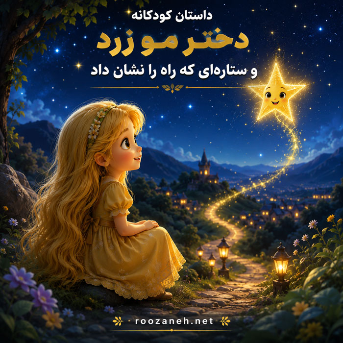 داستان های کودکانه راپونزل / قصههای دخترانه فانتزی از پرنسس دیزنی گیسو کمند 7 داستان کودکانه راپونزل و ستارهای که راه را نشان داد