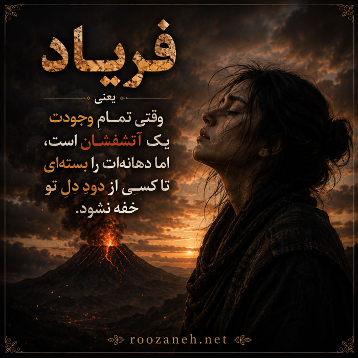 متن درباره فریاد / جملات عمیق و احساسی برای دلهای خاموش 3 عکس نوشته درباره فریاد