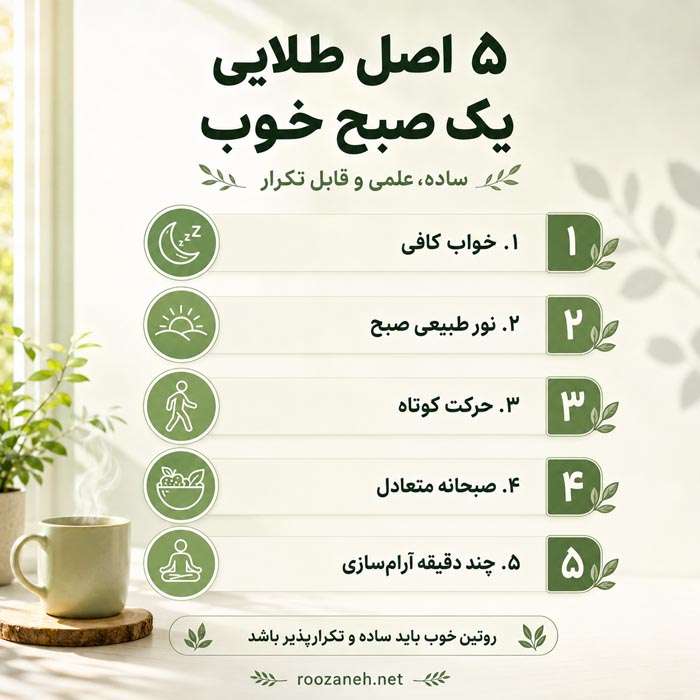 روتین صبحگاهی متولد فروردین