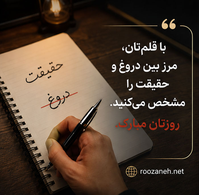 عکس نوشته تبریک روز خبرنگار / ۲۰ عکس زیبا به همراه متن های تبریک روز خبرنگاری 4 عکس پروفایل روز خبرنگار