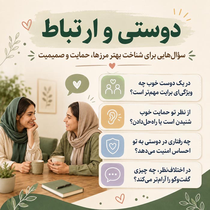 گفت‌وگوی دو دوست درباره رابطه و شناخت متقابل