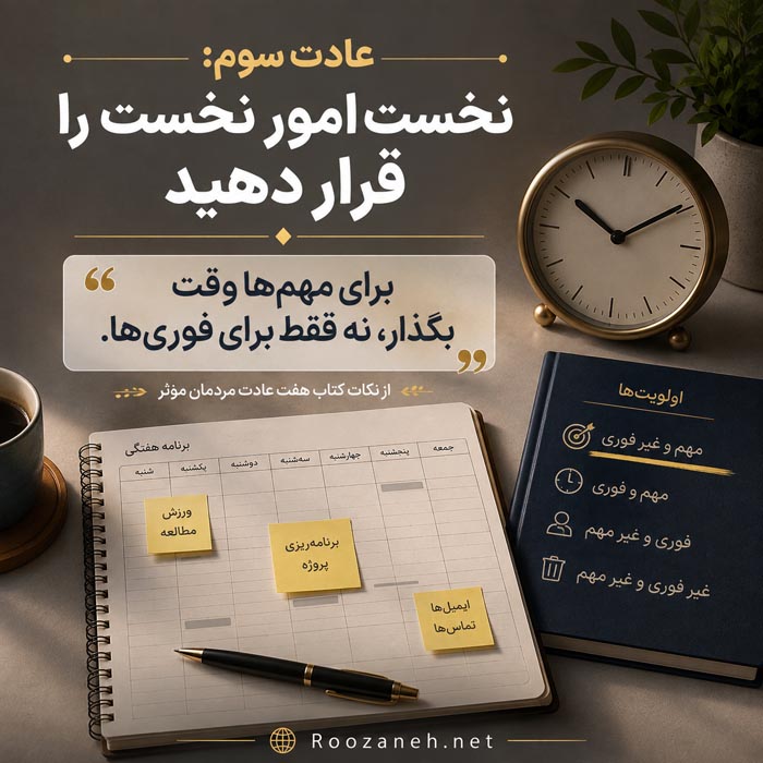 عادت پنجم کتاب هفت عادت مردمان مؤثر
