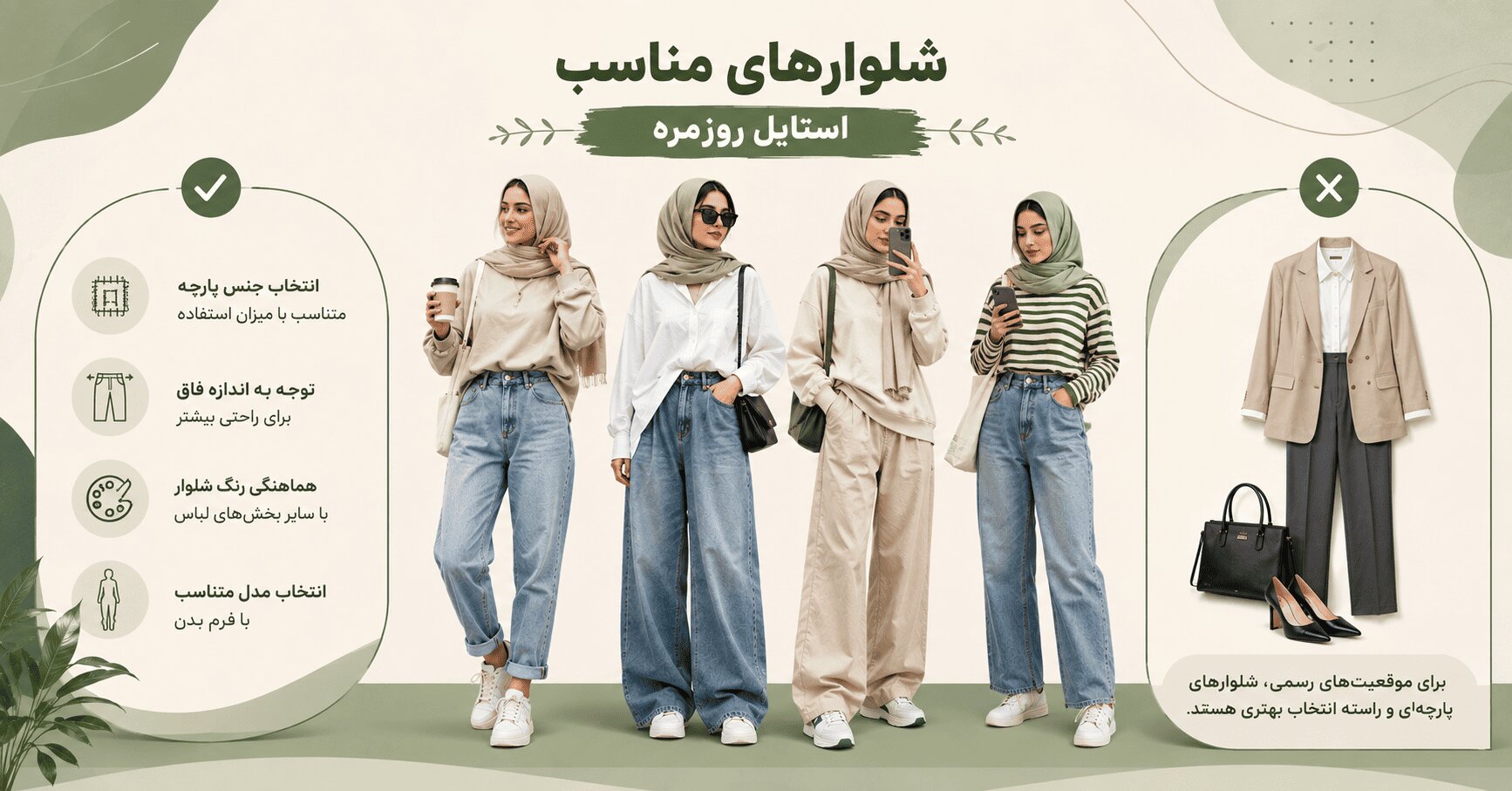 شلوار زنانه در استایل روزمره