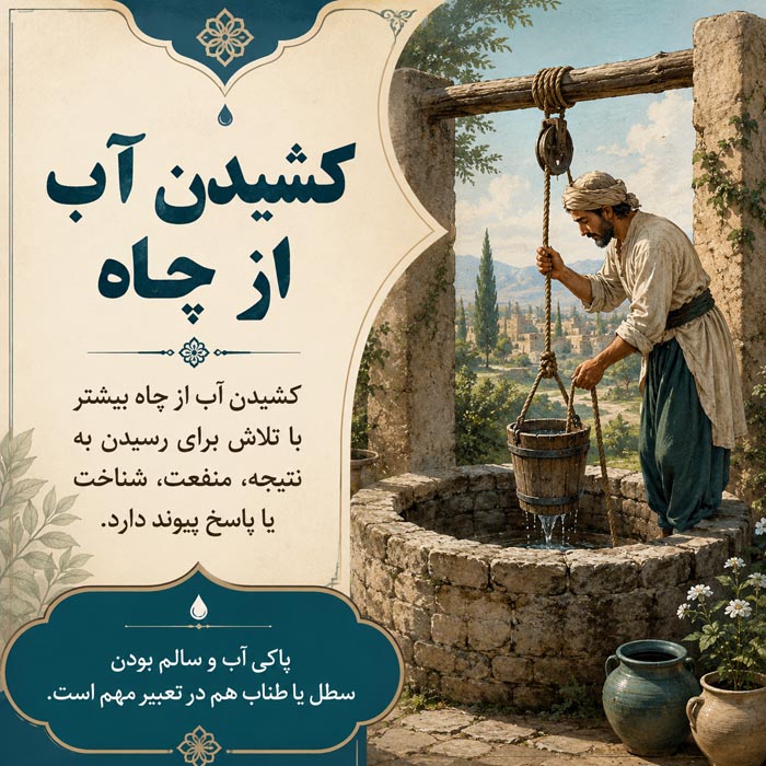 تصویر مرتبط با تعبیر خواب افتادن در چاه