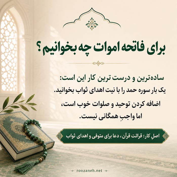 فاتحه خواندن کنار قبر و زیارت اهل قبور