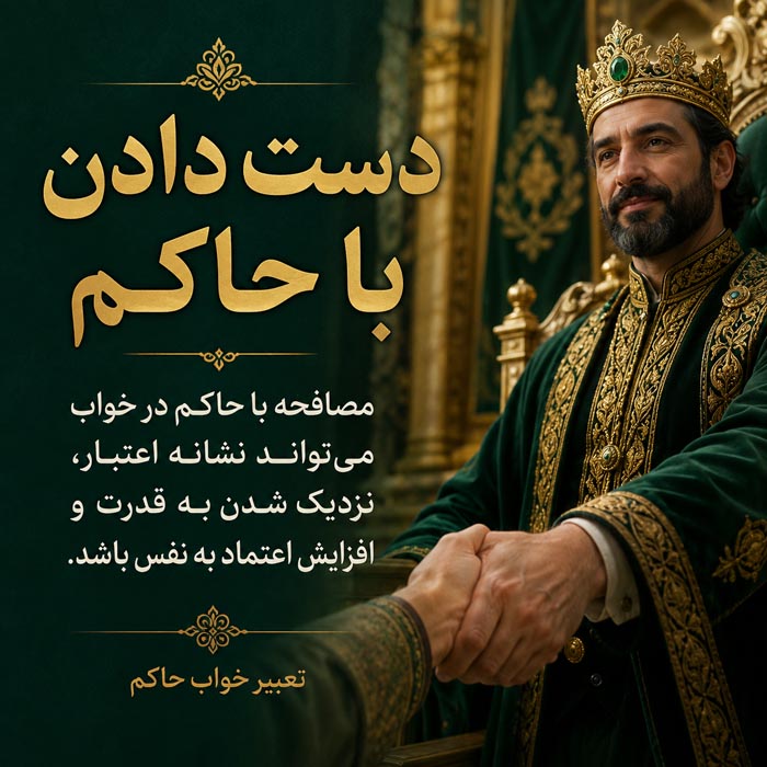 تعبیر خواب حاکم؛ معنی دیدن پادشاه، سلطان و صحبت با حاکم 3 تعبیر خواب صحبت کردن با حاکم و فرد صاحب قدرت