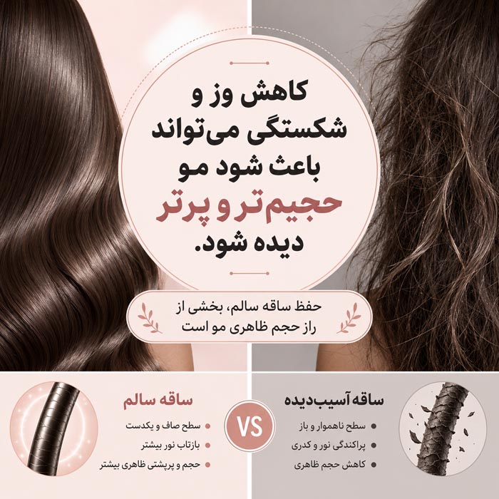 ماسک موی جینسینگ؛ آیا واقعاً مو را ضخیم و پرپشت میکند؟ 4 کاهش وز و شکستگی مو و پرتر دیده شدن مو با ماسک مناسب