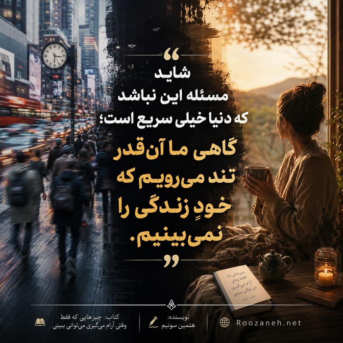 کتاب چیزهایی که فقط وقتی آرام می گیری می توانی ببینی اثر هئمین سونیم