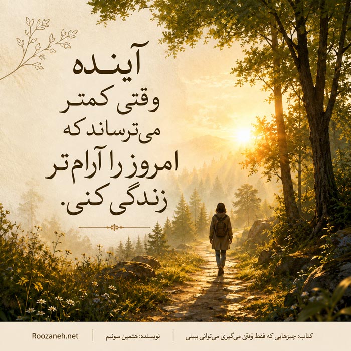 خلاصه هشت فصل کتاب چیزهایی که فقط وقتی آرام می گیری می توانی ببینی