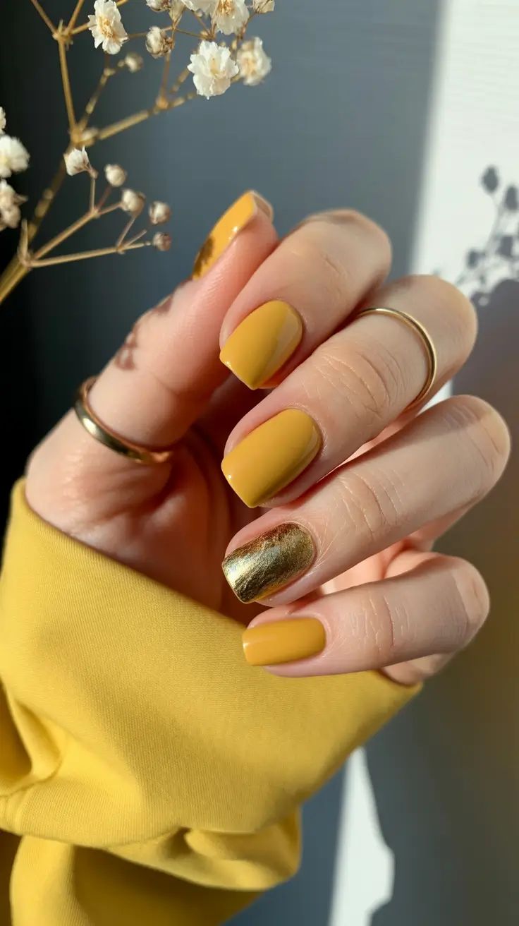 ایده ناخن پاییزی خاص با لاک ژل رنگ گرم