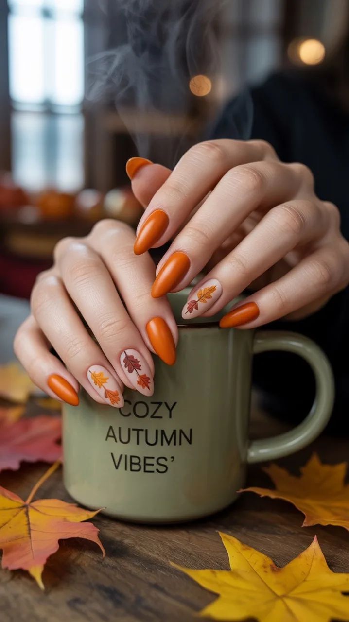 مدل لاک ژل پاییزی شیک و زنانه