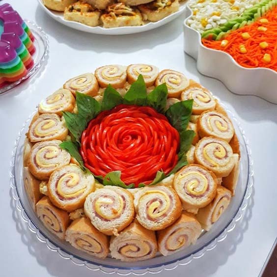 تزیین سالاد الویه؛ 100 ایده برای تولد، مدرسه و مهمانی 36 تزیین فانتزی سالاد الویه برای جشن تولد کودکان؛ مدل 37