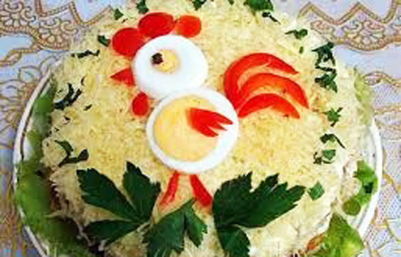 تزیین سالاد الویه؛ 100 ایده برای تولد، مدرسه و مهمانی 40 مدل تزیین سالاد الویه تک نفره برای تولد؛ مدل 41