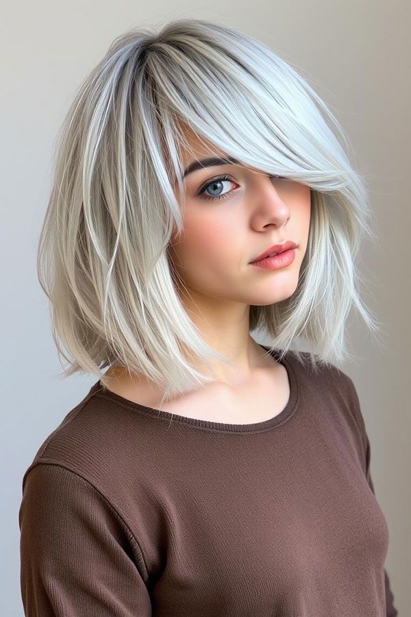 نمونه بلوند پلاتینه با عمق طبیعی