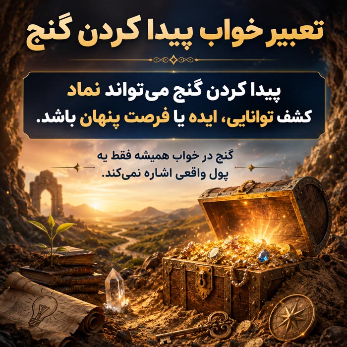 تعبیر خواب ثروت؛ معنی ثروتمند شدن و پولدار شدن در خواب 3 پیدا کردن گنج