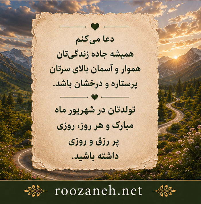 عکس نوشته مخصوص تولد شهریوری ها
