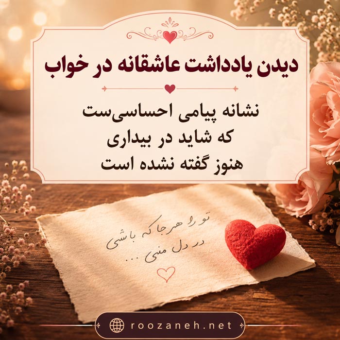 تعبیر خواب یادداشت عاشقانه؛ معنی نامه محبتآمیز در خواب 7 تعبیر خواب یادداشت عاشقانه؛ معنی نامه محبتآمیز در خواب