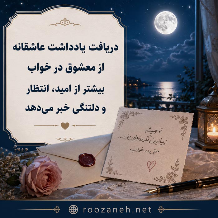 تعبیر خواب یادداشت عاشقانه؛ معنی نامه محبتآمیز در خواب 2 خواب یادداشت عاشقانه
