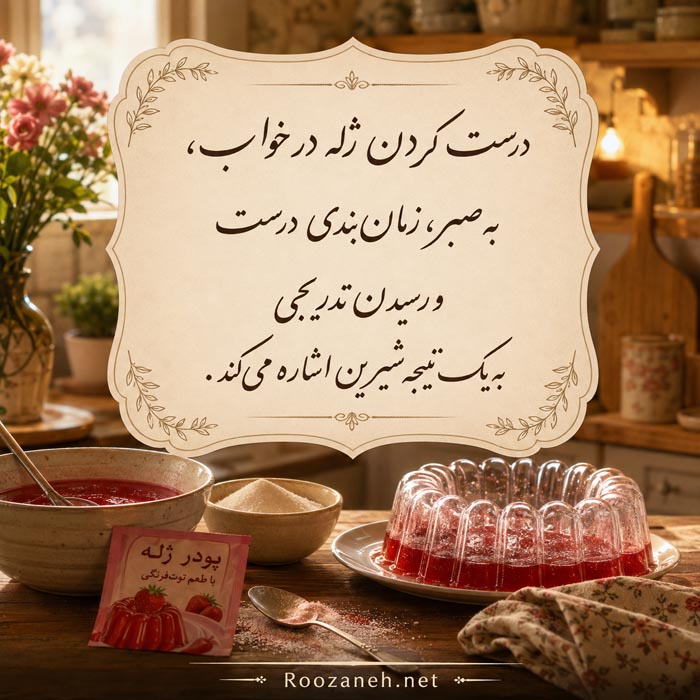تعبیر خواب ژله؛ معنی خوردن، درست کردن و ژلههای رنگی 5 تعبیر خواب ژله خراب و بدبو