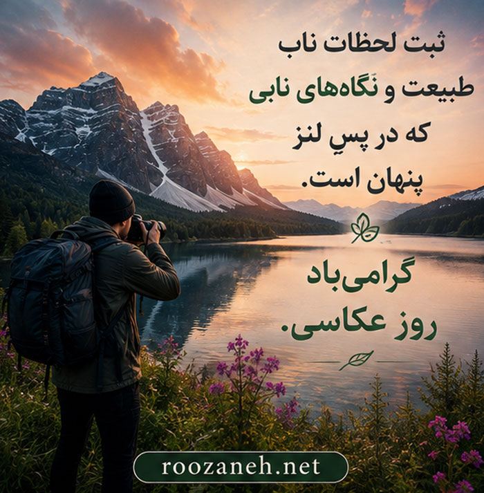 عکس تبریک روز عکاس