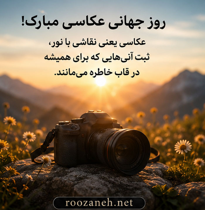 عکس تبریک روز عکاس