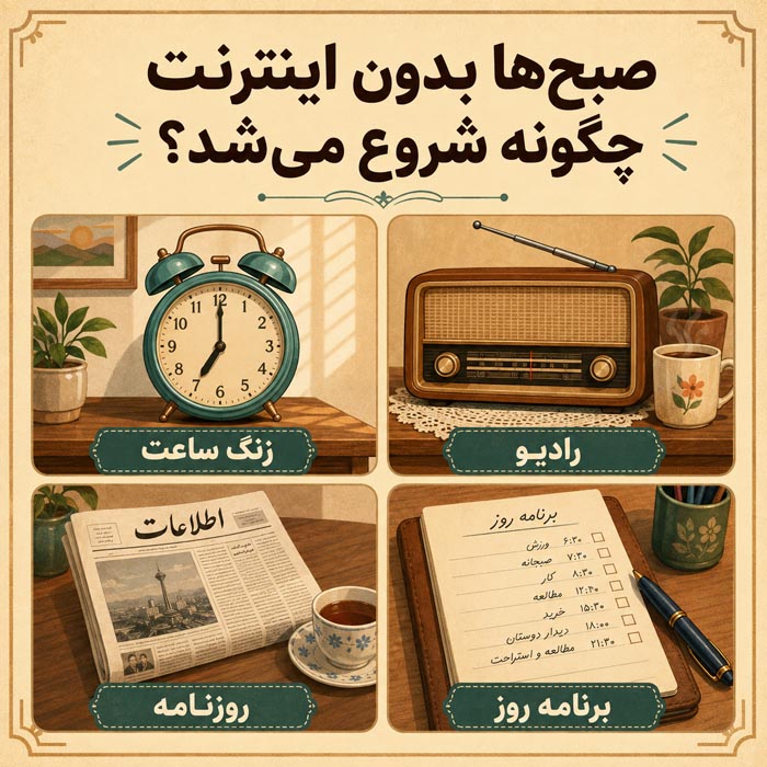 صبح بدون اینترنت