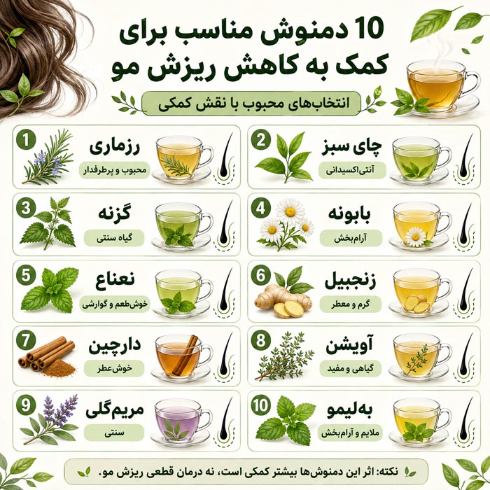 فنجان دمنوش گیاهی برای تقویت سبک زندگی و سلامت مو