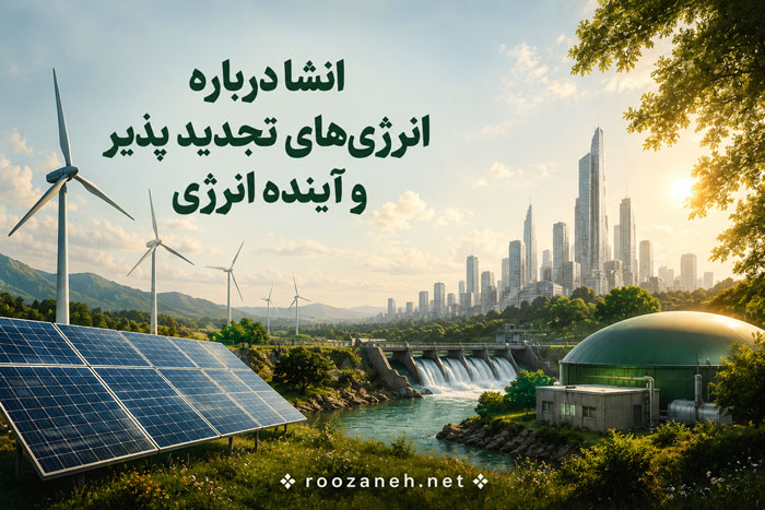 انشا درباره انرژیهای تجدید پذیر و آینده انرژی / ده انشای اختصاصی و آماده 1 انشا درباره انرژیهای تجدید پذیر و آینده انرژی / ده انشای اختصاصی و آماده