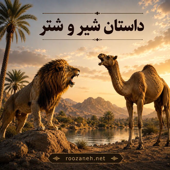 داستان شیر و شتر