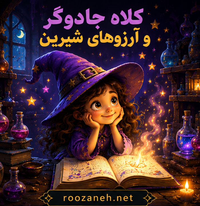 قصه های فانتزی جادوگر / داستانهای جادویی و تخیلی برای کودکان 2 «کلاه جادوگر و آرزوهای شیرین»