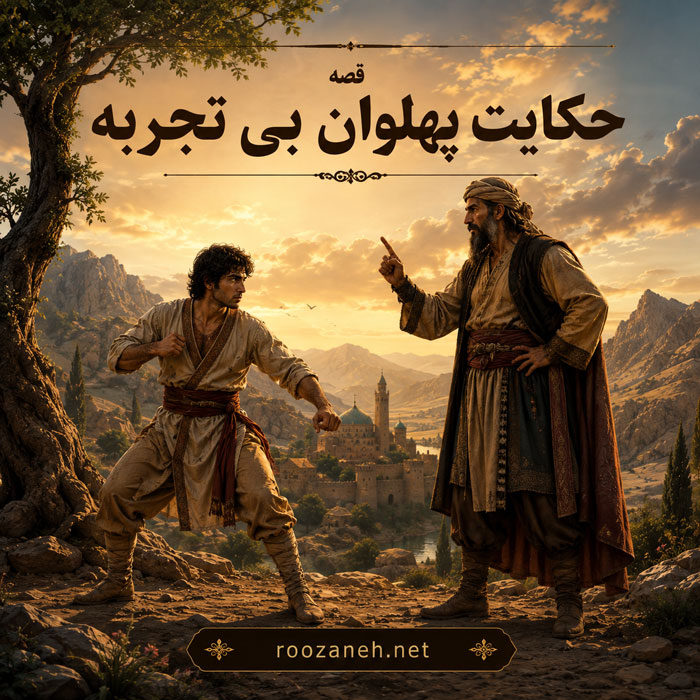 حکایت پهلوان بی تجربه
