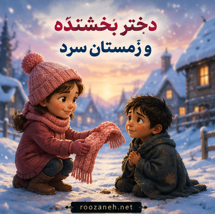 قصه های آموزنده برای کودکان | داستانهای پندآمیز و اخلاقی برای رشد شخصیت کودکان 3 «دختر بخشنده و زمستان سرد»