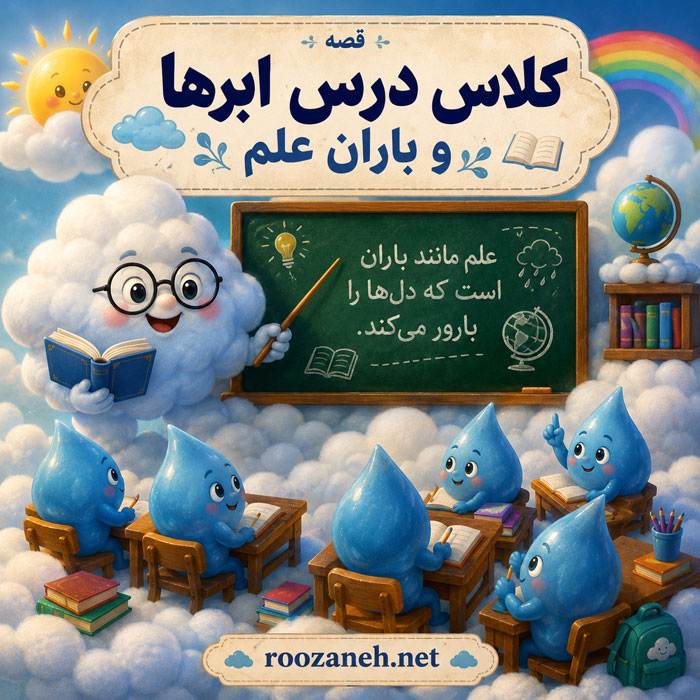  قصه یازدهم: «کلاس درس ابرها و باران علم»