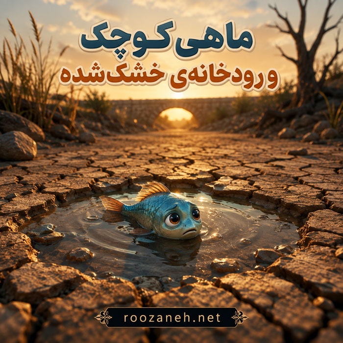 قصه های آموزنده برای کودکان | داستانهای پندآمیز و اخلاقی برای رشد شخصیت کودکان 7 «ماهی کوچک و رودخانهی خشکشده»