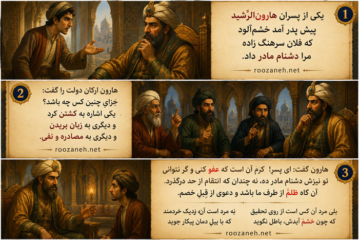 تفسیر و نثر ساده این حکایت