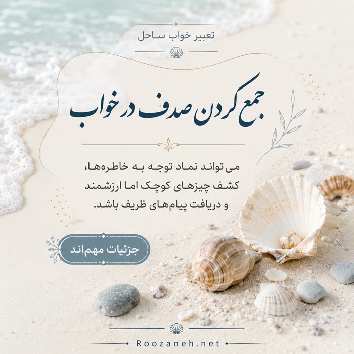 تعبیر خواب ساحل؛ معنی کامل دیدن ساحل در حالات مختلف 6 جمع کردن صدف از ساحل در تعبیر خواب