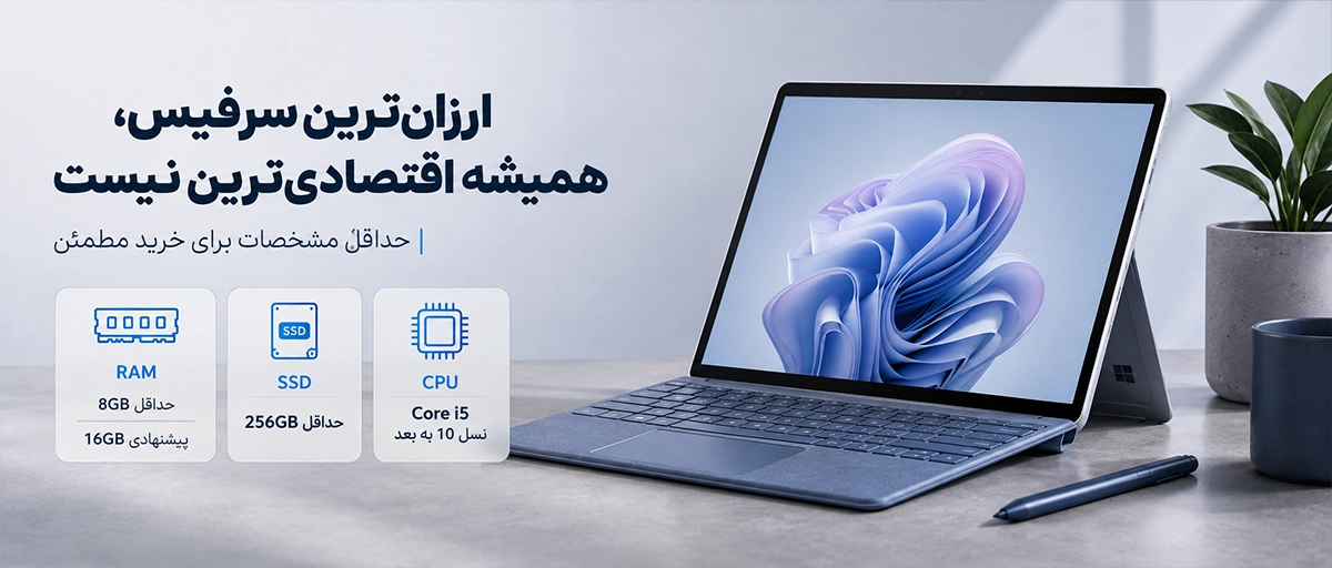 The cheapest Surface is not the most economical one.