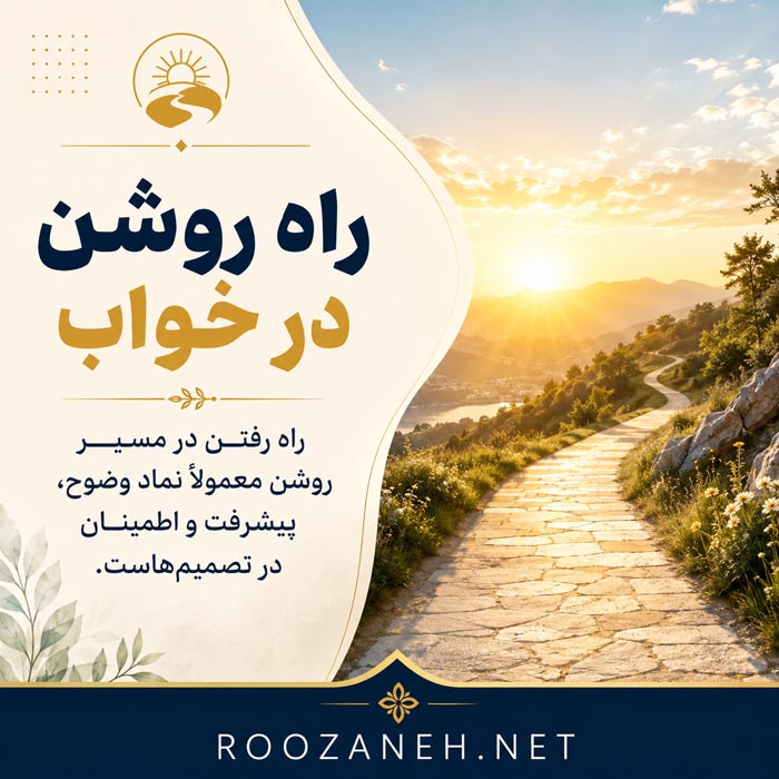 تعبیر خواب راه رفتن؛ معنی راه رفتن در جاده، آب، تاریکی و با مرده 2 تعبیر خواب راه رفتن در مسیر روشن و جاده صاف