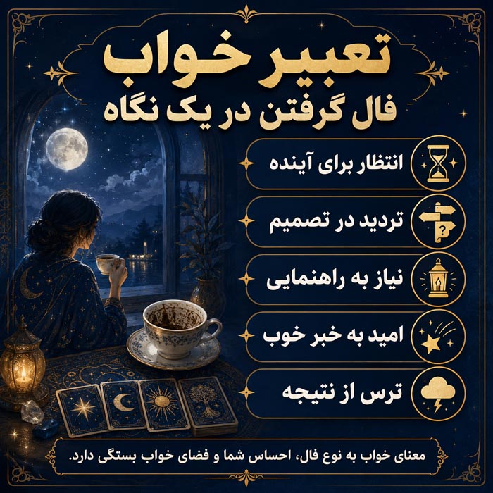 تعبیر خواب فال گرفتن؛ معنی فال قهوه، تاروت، حافظ و فالگیر در خواب 3 تعبیر خواب فال تاروت و کارت های پیشگویی