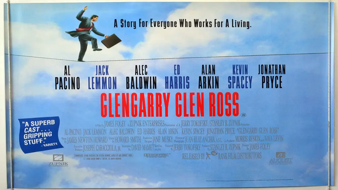 آل پاچینو در فیلم گلنگری گلن راس Glengarry Glen Ross