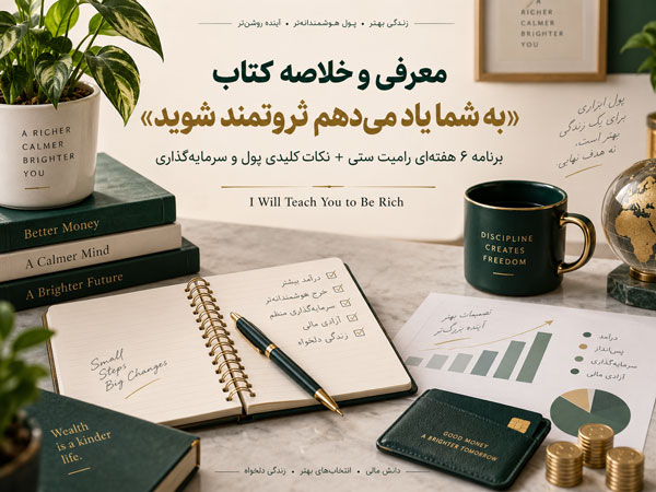 معرفی و خلاصه کتاب «به شما یاد میدهم ثروتمند شوید»؛ برنامه ۶ هفتهای رامیت ستی + جملات برگزیده 6 تصویر مرتبط با خودکارسازی پسانداز و برنامهریزی مالی