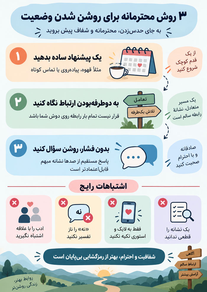 ناز میکند یا علاقه ندارد؟ نشانههای واقعی علاقه دختر 5 ناز میکند یا علاقه ندارد؟ نشانههای واقعی علاقه دختر