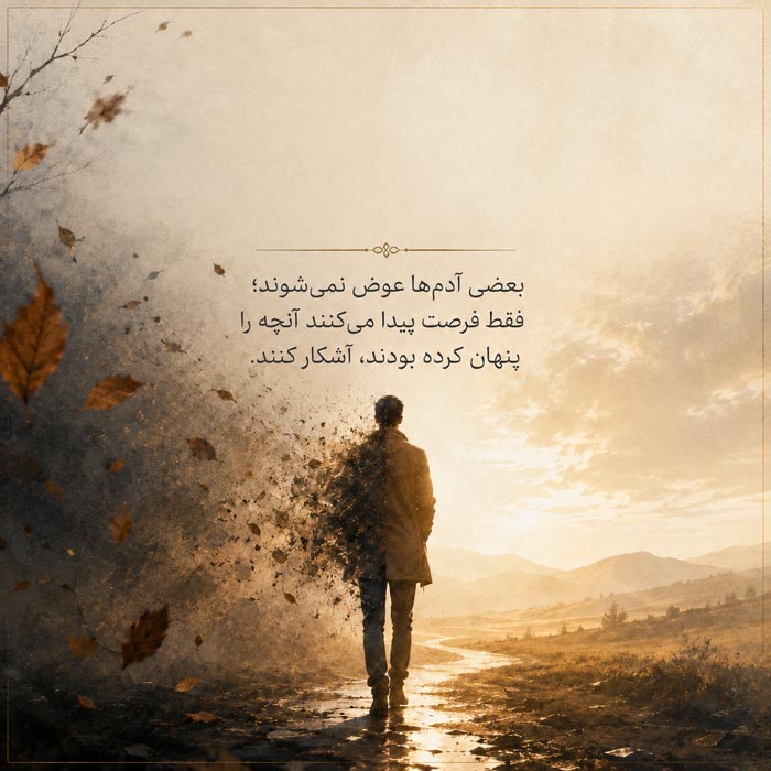 متن درباره عوض شدن آدما