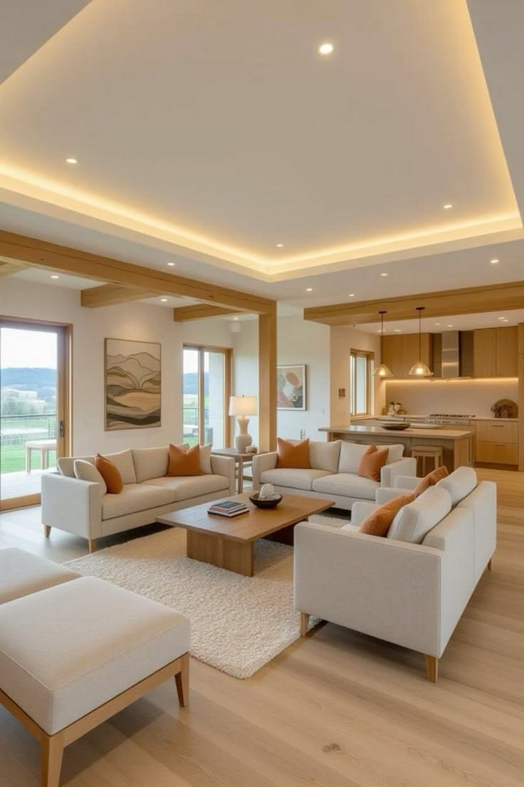 دکوراسیون کرمی شیک؛ راهنمای ست کردن مبل، پرده، فرش و رنگهای مکمل 26 رنگ دیوار و کاغذ دیواری مناسب دکور کرمی؛ ایده 2